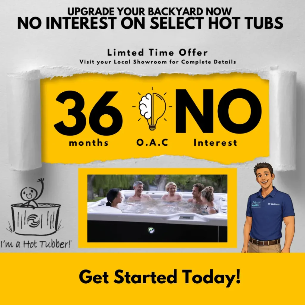 No Interest on Select Hot Tubs