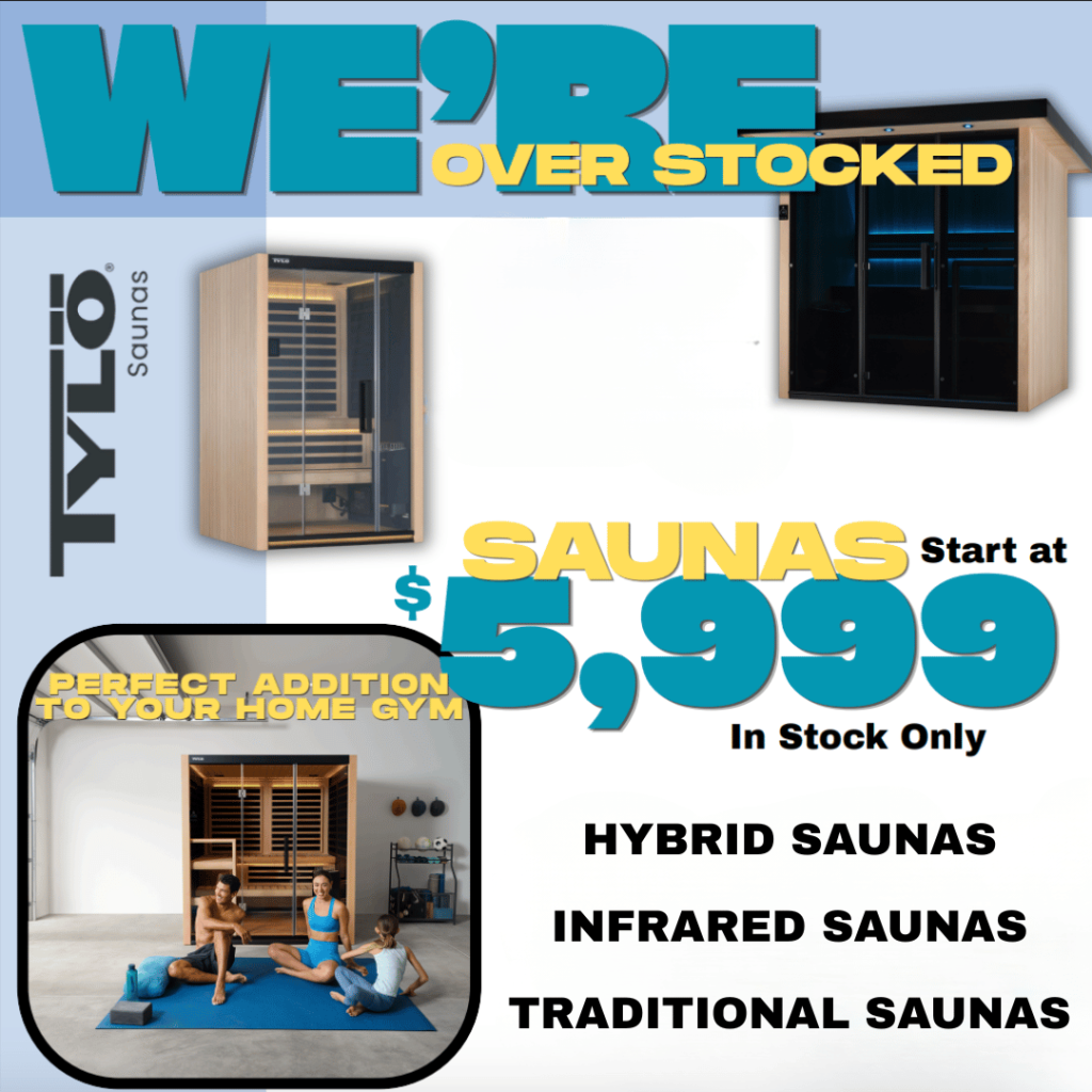 Over stocked on saunas!